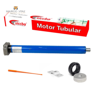 Motor tubular 100 Nm con ayuda manual hasta 180 kg para cortina metálica